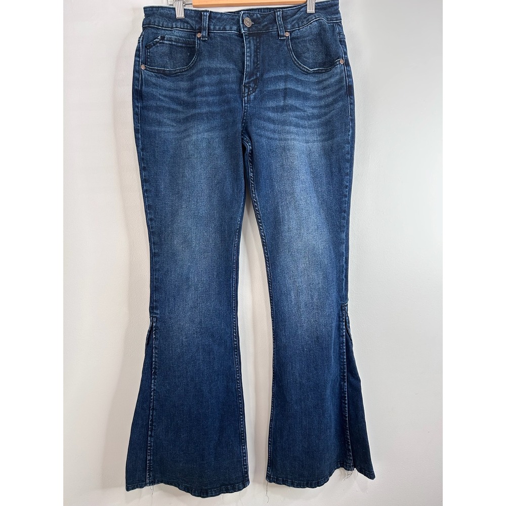 Shyanne Womens Dark Wash‎ Flare Leg Western Jeans 31W x 34L Country Stretch